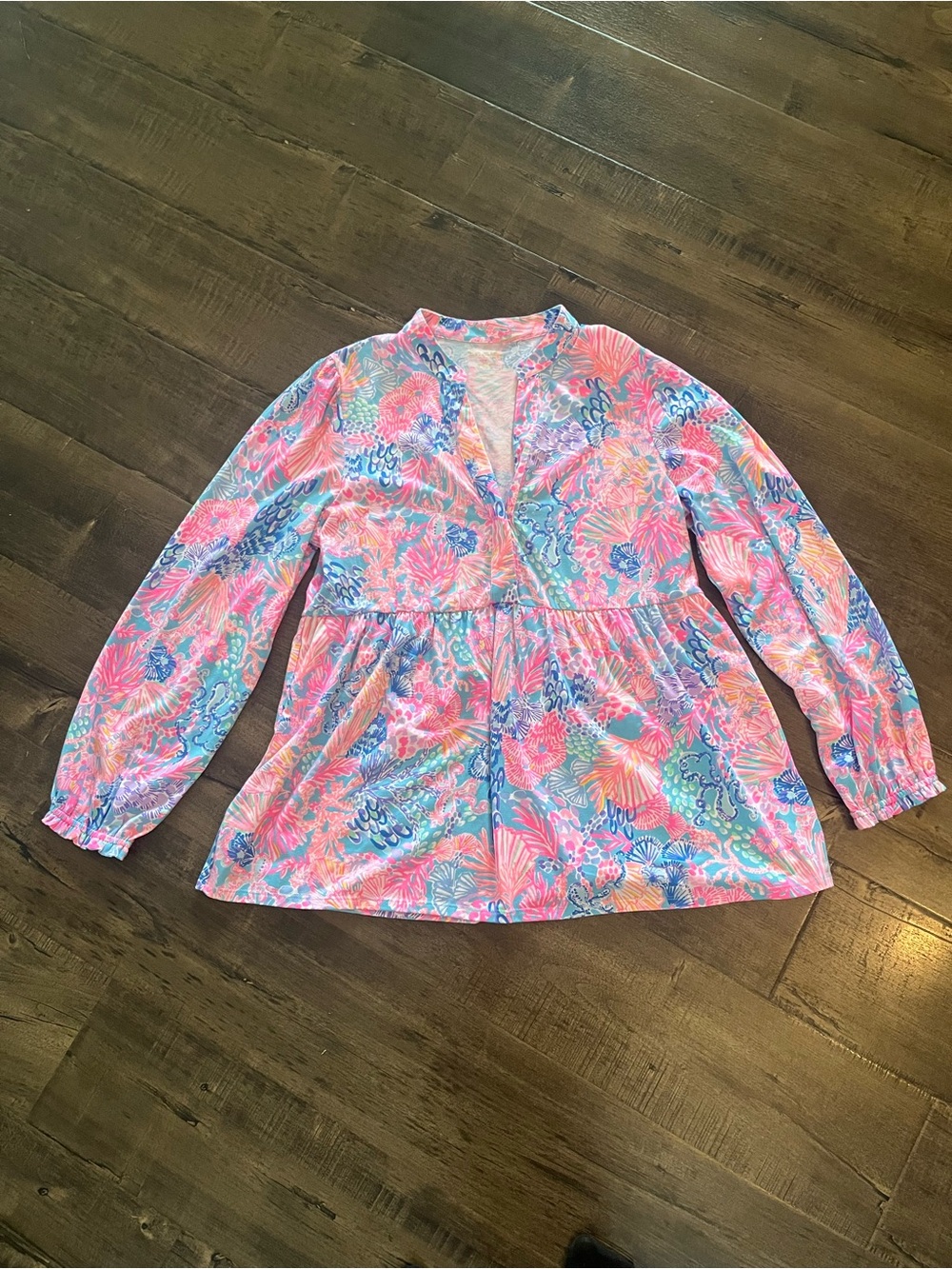 Lilly Pulitzer | Winona Knit Tunic Top | Splendor In The Sand | Size L